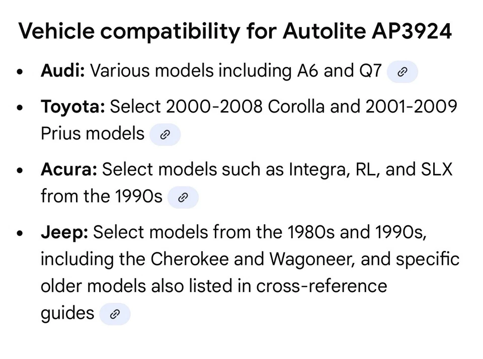 Paquete de 4 Autolite APP3924 Doble Platino Toyota Audi Acura Jeep Foto 2 de 2