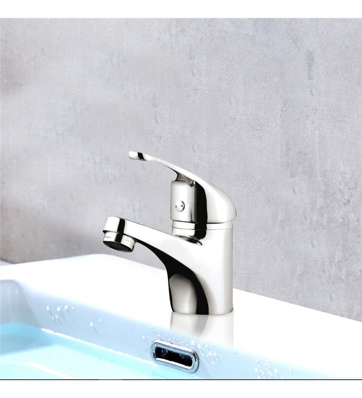 Mitigeur de lavabo anti gaspillage d'eau avec cartouche en céramique
