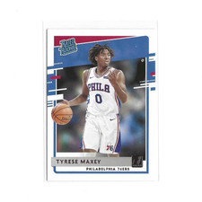 Panini 2020-21 Donruss Rated Rookie Tyrese Maxey 76ers Basketball #211