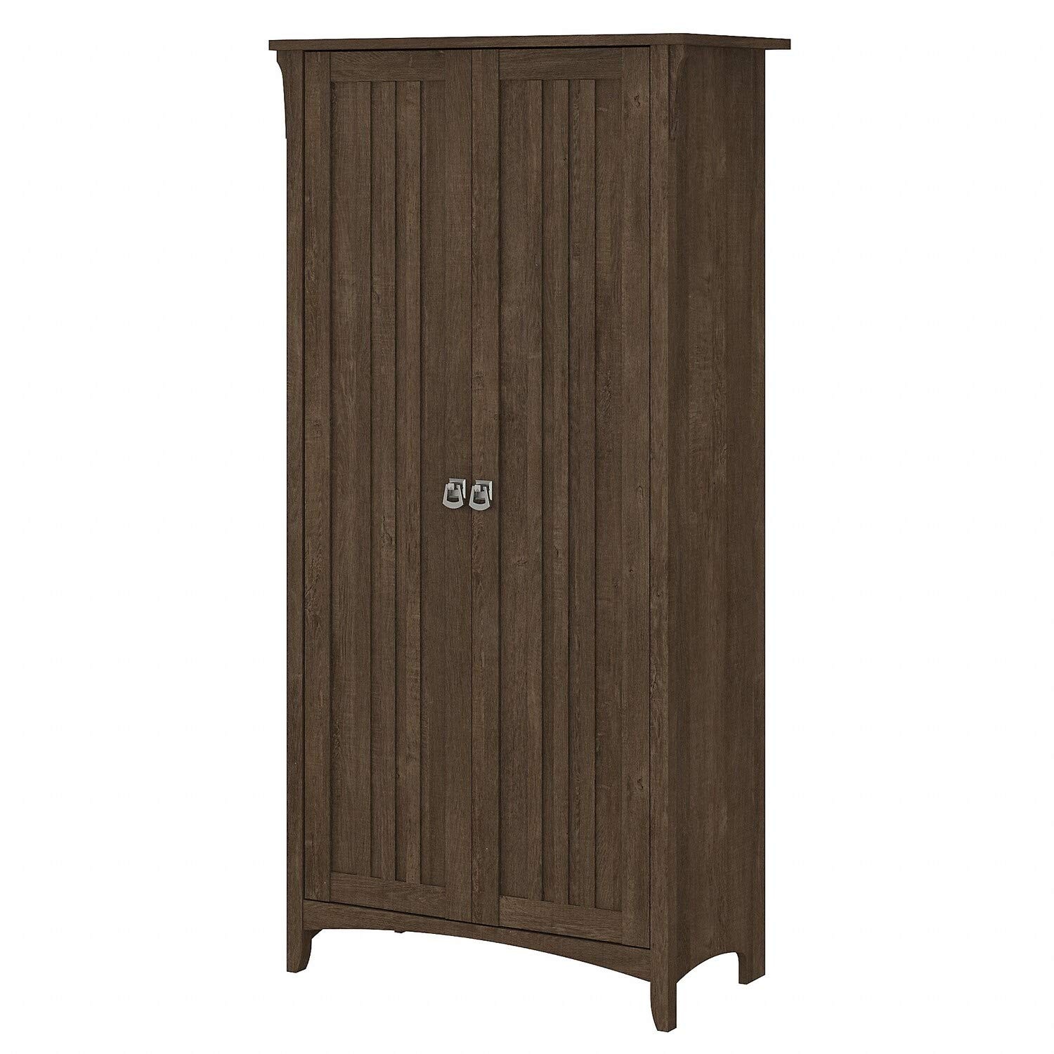 Bush Salinas Ash Brown Kitchen Pantry Cabinet with Doors