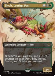 Blech, Loafing Pest - Borderless Foil - Secrets of Strixhaven #298