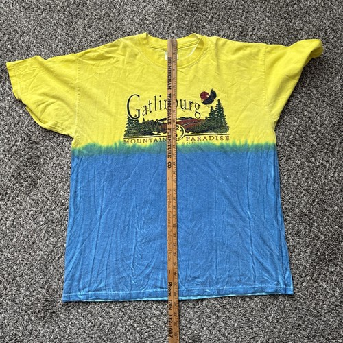 Vintage Gatlinburg Tennessee T Shirt Mens XL Tie Dye 90s Y2K Mountains - Picture 8 of 8