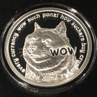 2021 1oz Silver Shield PROOF Dogecoin Round Crypto Series Mini Mintage w/COA Box