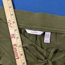 Anybody Cozy Knit Pants Size L Tall Moss Green Ankle Pull-On - New