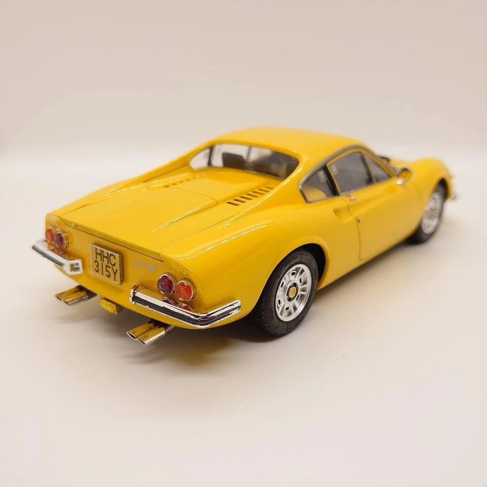 Fujimi 1/24 Ferrari Dino 246GT Finished Model Car Modena Yellow Handbuilt - Image 3 of 4