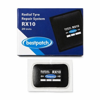 20 Pcs BestPatch Hard Gum Rectangle Radial Tire Repair Patch - 3  x 2.2  - HD
