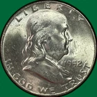 1952-D Franklin Half Dollar Brilliant Uncirculated BU Coin #40252