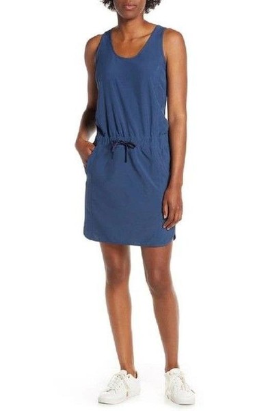 Women Patagonia Dress Navy Polyester 34 / XS / 42