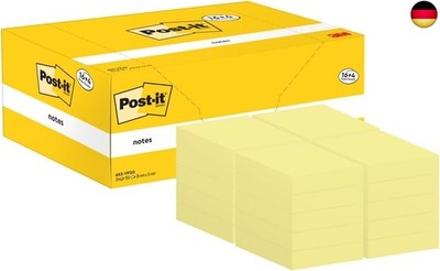 Post-it Notes, Gelb, 16 Blöcke + 4 GRATIS, 38 mm x 51 mm, 100 Blatt pro Block - 