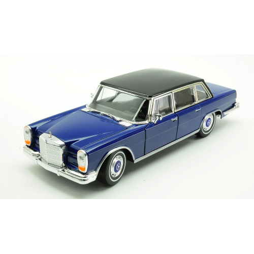 Welly 1963 Mercedes-Benz 600 W100 Noir 1/34-1/39 Métal Modèle Voiture Die Cast Neuf dans boîte
