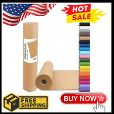 17.5" x 1200'' Brown Kraft Paper 50 lb Basis Thick Roll Packaging Shipping NEW 