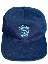 Stussy Black Logo Trucker Cap Cotton Used Good Condition