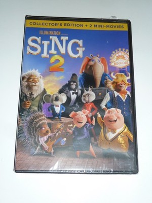 Sing 2 DVD 2021 cartoon movie musical sequel Scarlett Johansson Illumination NEW