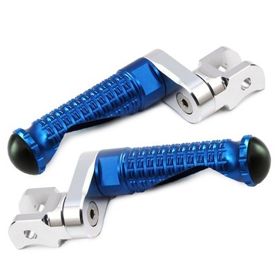 MPRO 1 inch Riser Blue Front Foot Pegs For XVS950 Bolt R 14 15 16 17 18