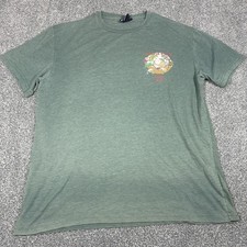 WEIRD FISH Mens Medium M Cotton T Shirt Faded teal Short Sleeve Graphic chubb