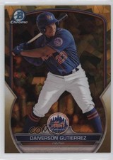 2023 Bowman Chrome Draft Sapphire Edition Gold 10/50 Daiverson Gutierrez 09an