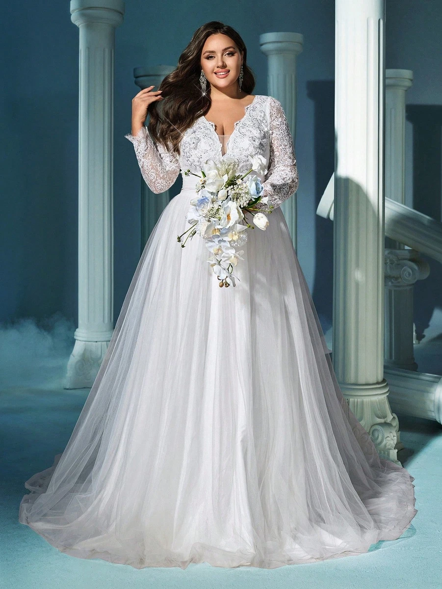 Long Sleeve Ball Gowns Wedding Dresses for sale | eBay