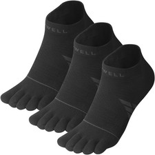 VWELL Toe Socks for Men and Women COOLMAX Five Finger Socks Athletic Running ...