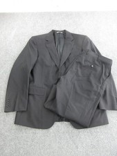 Canali Suit Mens 56 40x30 Black Wool 2 Piece ...