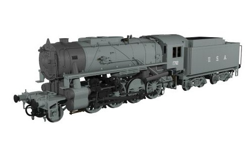 Rapido Trains 926503 USATC S160 No.1712 Wartime Grey DCC SOUND Spur Oo | Condition: New