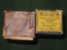 Zwei Original Duo Art Audiographische Pianorollen UK Ausgabe