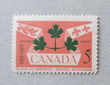 canada stamp #388 - National Emblems (1959) 5¢ MNH OG