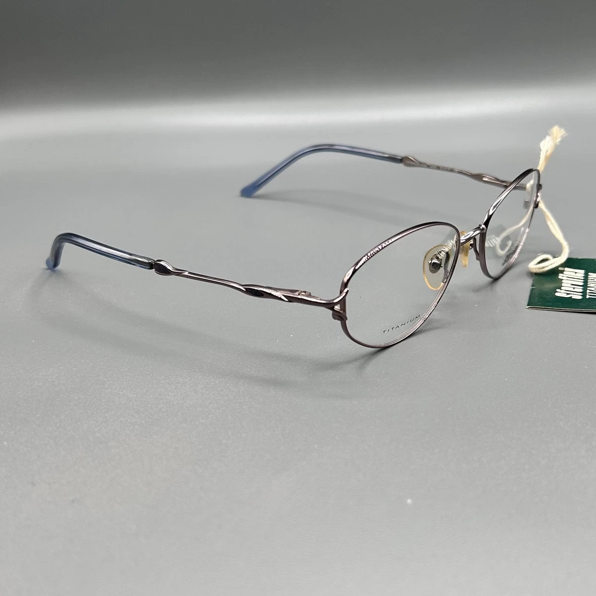 Sferoflex 4408 4070 Titanium Eyeglasses Frame 51-17-135 Silver Oval Display