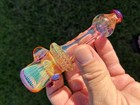 NEW Heady Glass Pipe Fumed Gold Silver Hand Blown Pocket Chillum JBD Chong Bong — photo 3
