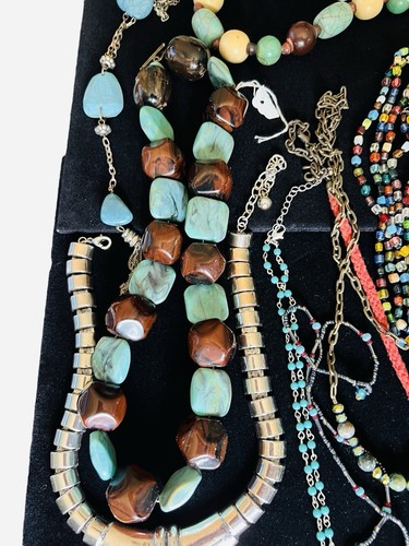 Vintage to Modern Turquoise Southwestern Boho Necklace, Bracelet Jewelry Lot 20 - Picture 4 of 18