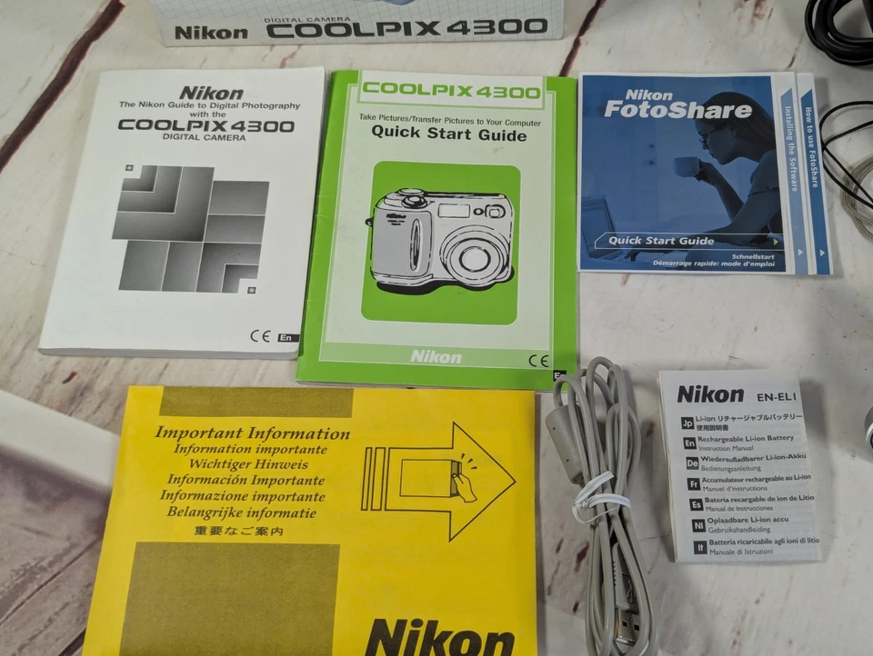 Boxed Nikon COOLPIX 4300 Retro Digital Camera, Manuals, Discs, Macro Lens Super! - Image 4 of 4