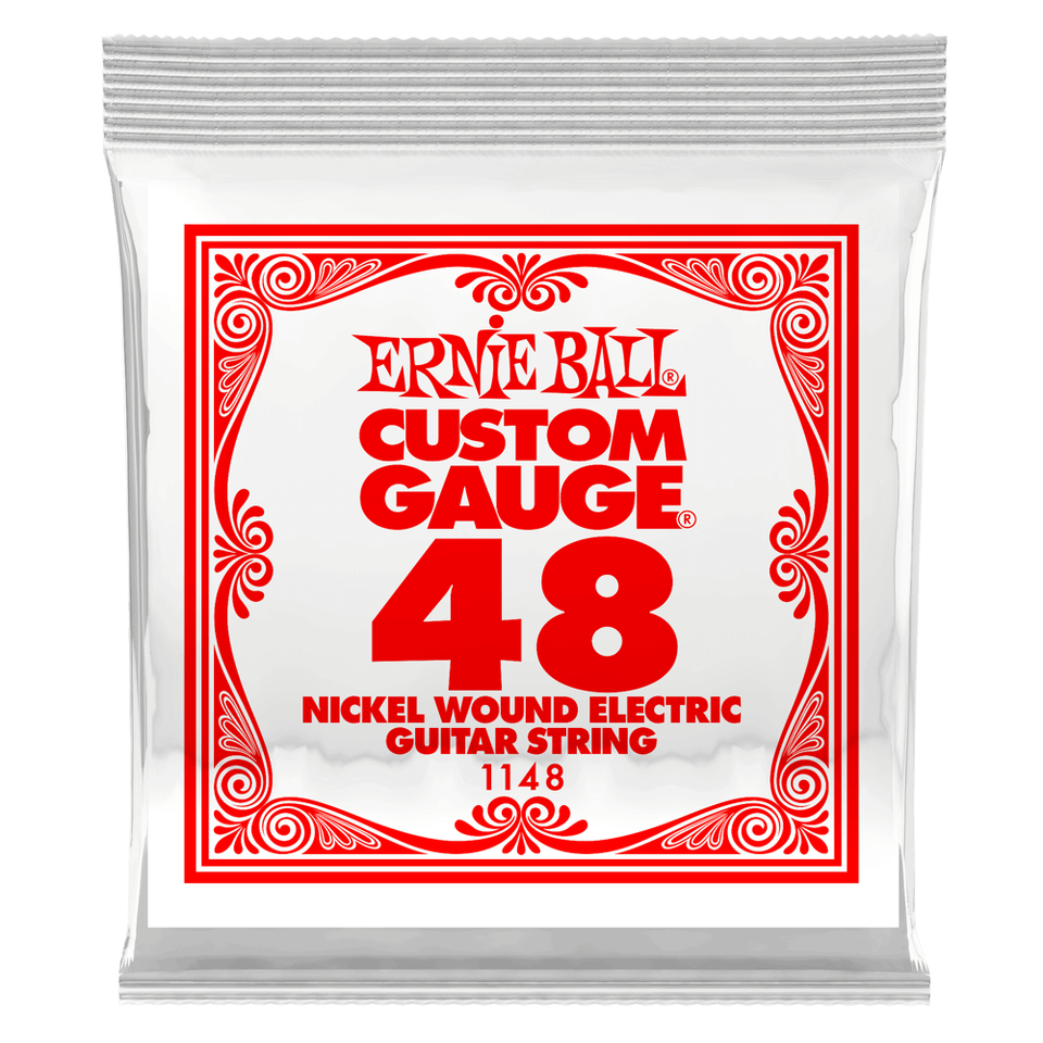 Ernie Ball Single Nickel Wound .048 Gauge Electric Guitar String ...