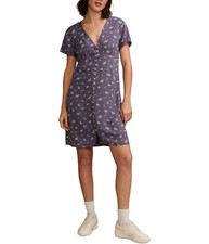 Lucky Brand Womens Lace-Up Back Mini Slip Dress