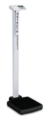 Cardinal Scales SOLO-AC solo Digital Scale, Mechanical Height Rod, 550 lb  / 250