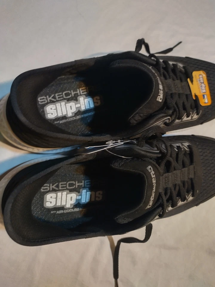 Zapatillas deportivas Skechers Slip-ins Go Run negras para hombre talla 10,5 Foto 4 de 4