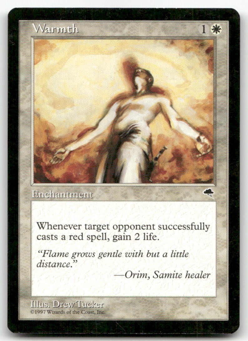 Warmth #51 (MP) Tempest TMP Magic MTG