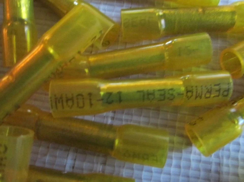 MOLEX 19164-0056 SELLO PERMA AMARILLO CULATA EMPALME CONECTOR CALIBRE 12-10 bolsa de 1000 Foto 2 de 4