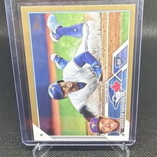 Topps 2023 Series 2 George Springer #414 Blue Jays Gold Border Serial Numbered