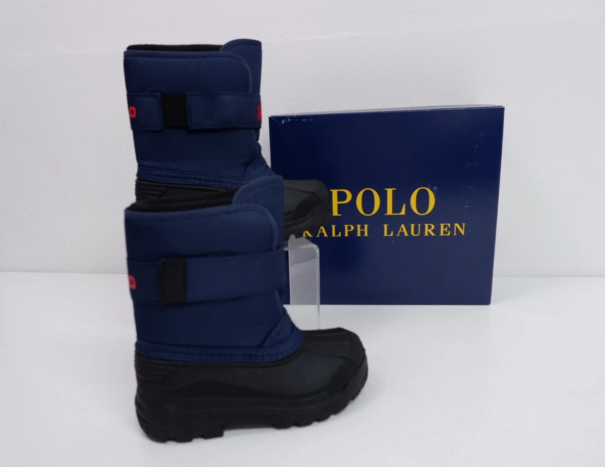 Polo Ralph Lauren Kids Boots Size UK 11.5 EU 29 Navy Wellies Shoes
