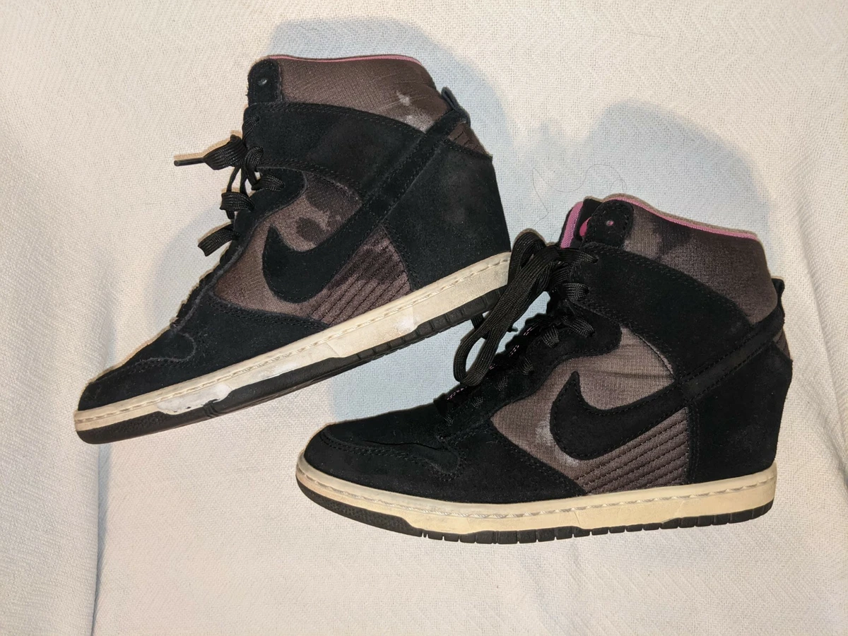 nike dunk sky hi black sail