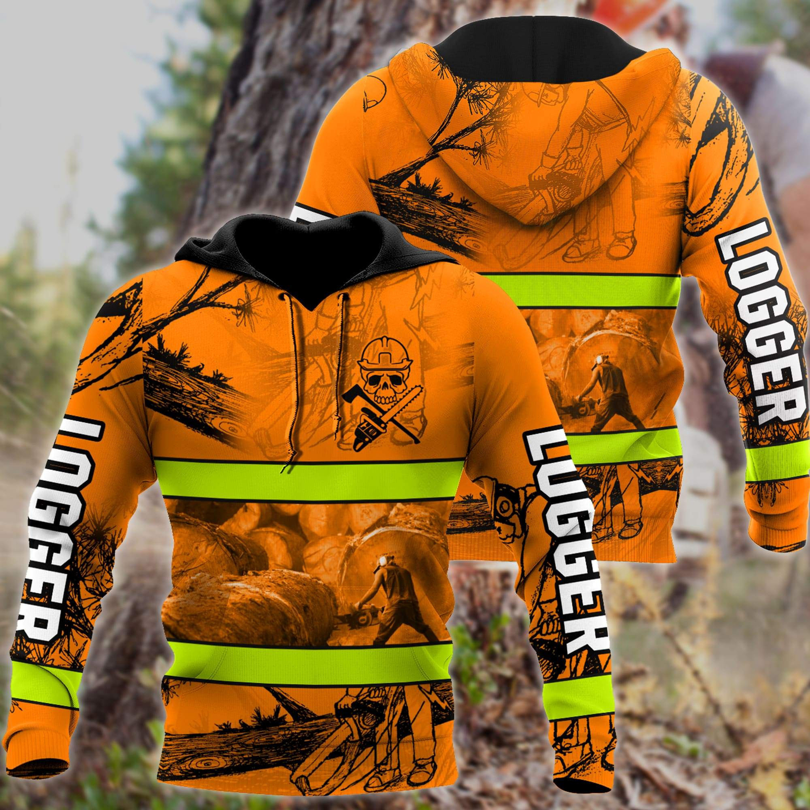 3D Printed Woodworking Carpenter Hoodie, Winter Fashion Gift for Carpenters