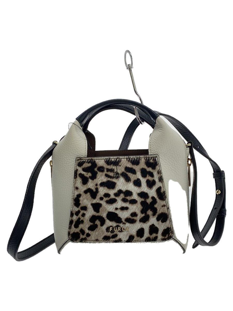 超美品 FURLA ギルダー GILDA Leopard Tote Mini furla-Greigenero-Leopard-
