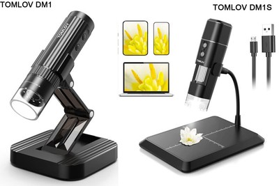TOMLOV Wireless WiFi Digital Microscope USB 1000X Coin Magnifier Loupe for ipone