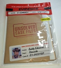 Unsolved Case Files Cold Case Murder Mystery Game BUDDY EDMUNDS NEW & SEALED!!!