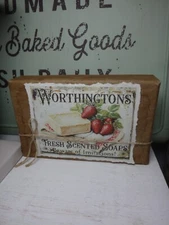 Handmade Primitive style Soap box, Tiered Tray Decor, Fake soap box decoration