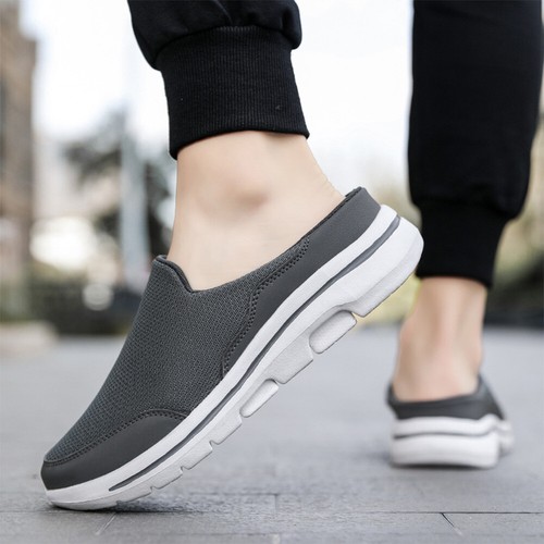 Mens Mules Shoes Lightweight Walking Shoes Mesh Walking Mules Sneakers Open Back - Picture 12 of 12