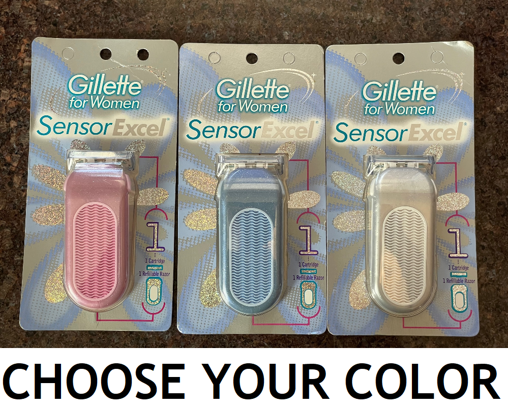 Gillette Sensor Excel Women's Razor Shaver Handle Silver