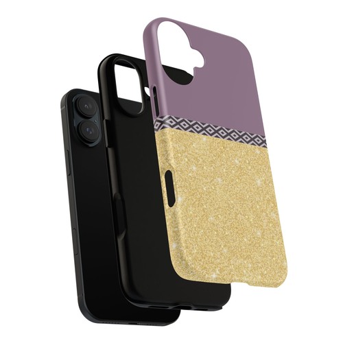 Purple and Shimmer Gold Tough Phone Case for Iphone Samsung Galaxy Google pixel - 第 34/289 張圖片