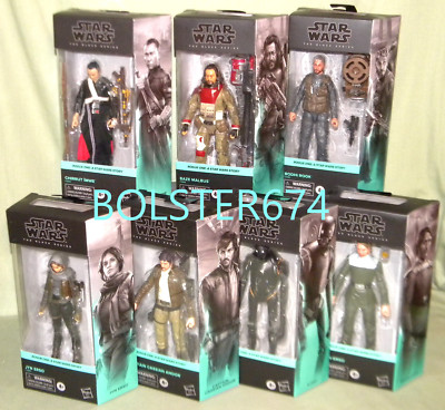 JYN CASSIAN CHIRRUT BAZE K-2SO BODHI GALEN Black Series 6'' Star Wars ROGUE ONE