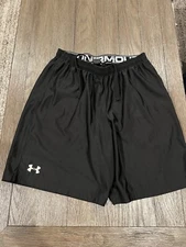 Mens Under Armour Jock Loose Spandex Shorts Black Large L
