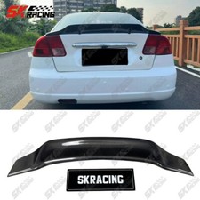 Carbon Fiberglossy Black Rear Spoiler Wing For 2001-2005 Honda Civic Sedan Carbon Fiberglossy Black Rear Spoiler Wing For 2001-2005 Honda Civic Sedan